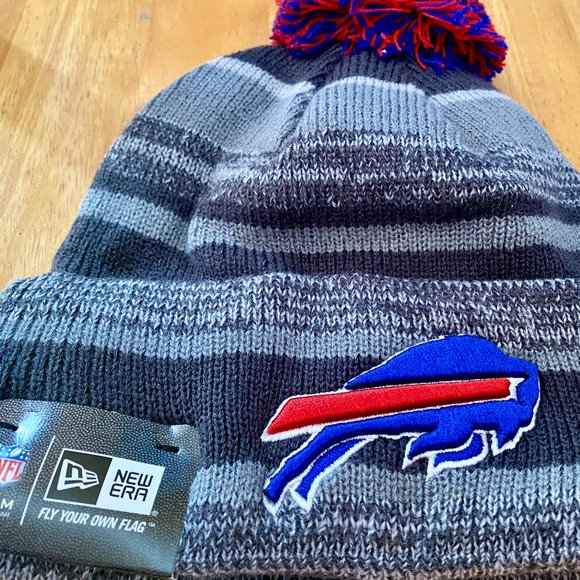 New Era Other - Nwt RARE 100% New Era GRAY 2014 Buffalo Bills Sport Knit Hat NFL Winter Beanie